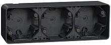 Коробка для наружнего монтажа Schneider Electric Mureva Styl 3-м. IP55 антрацит картинка